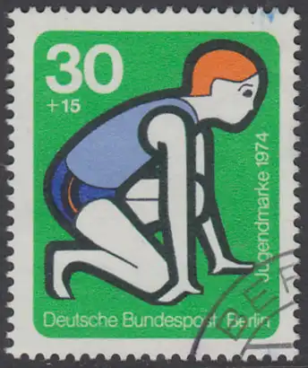 BERLIN 1974 Michel-Nummer 469 gestempelt EINZELMARKE (r)