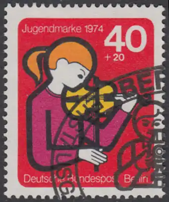 BERLIN 1974 Michel-Nummer 470 gestempelt EINZELMARKE (k)