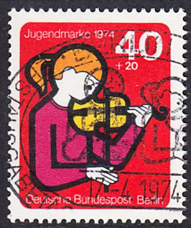 BERLIN 1974 Michel-Nummer 470 gestempelt EINZELMARKE (f)