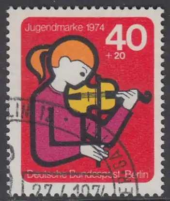 BERLIN 1974 Michel-Nummer 470 gestempelt EINZELMARKE (p)
