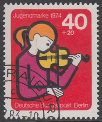 BERLIN 1974 Michel-Nummer 470 gestempelt EINZELMARKE (a)
