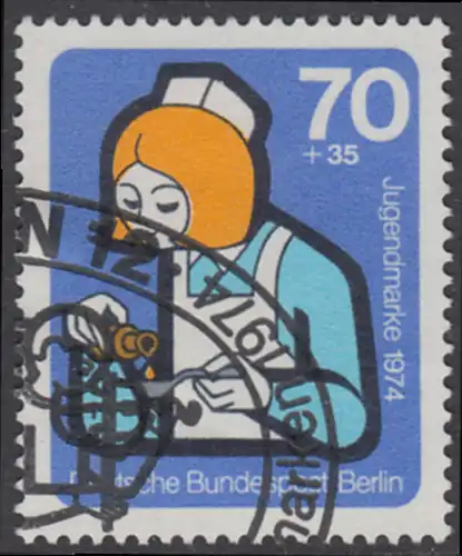 BERLIN 1974 Michel-Nummer 471 gestempelt EINZELMARKE (f)