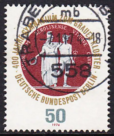 BERLIN 1974 Michel-Nummer 472 gestempelt EINZELMARKE (g)