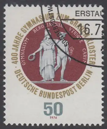 BERLIN 1974 Michel-Nummer 472 gestempelt EINZELMARKE (n)