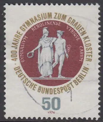 BERLIN 1974 Michel-Nummer 472 gestempelt EINZELMARKE (s)