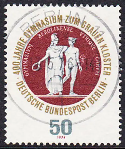 BERLIN 1974 Michel-Nummer 472 gestempelt EINZELMARKE (c)