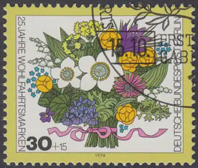 BERLIN 1974 Michel-Nummer 473 gestempelt EINZELMARKE (f)