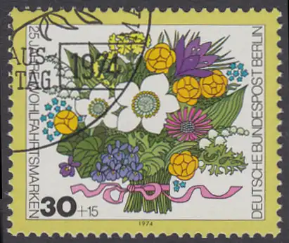 BERLIN 1974 Michel-Nummer 473 gestempelt EINZELMARKE (e)