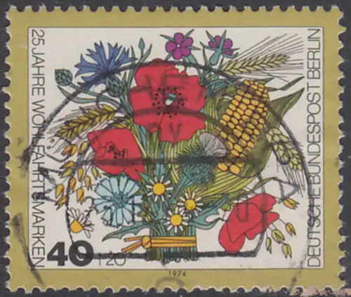 BERLIN 1974 Michel-Nummer 474 gestempelt EINZELMARKE (f)