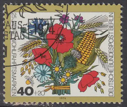 BERLIN 1974 Michel-Nummer 474 gestempelt EINZELMARKE (g)