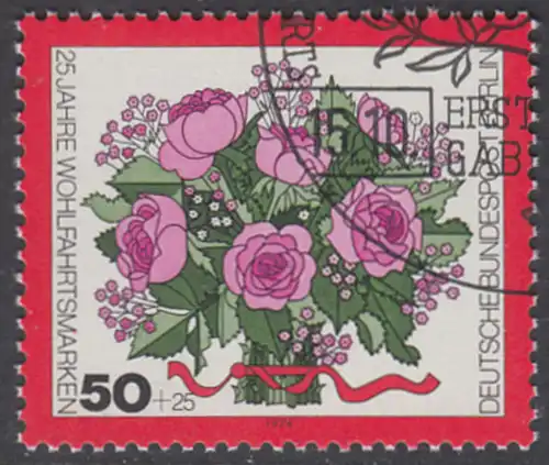 BERLIN 1974 Michel-Nummer 475 gestempelt EINZELMARKE (c)