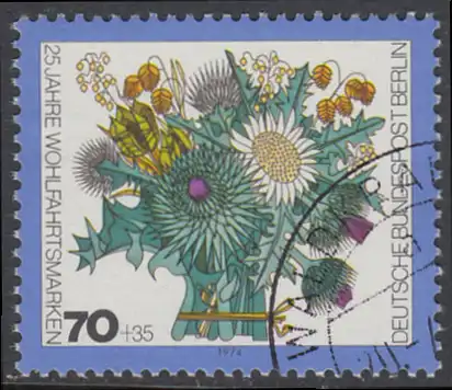 BERLIN 1974 Michel-Nummer 476 gestempelt EINZELMARKE (n)