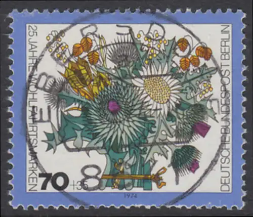 BERLIN 1974 Michel-Nummer 476 gestempelt EINZELMARKE (m)