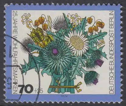 BERLIN 1974 Michel-Nummer 476 gestempelt EINZELMARKE (d)