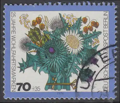 BERLIN 1974 Michel-Nummer 476 gestempelt EINZELMARKE (c)