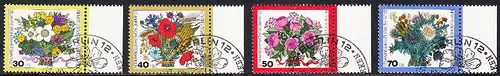 BERLIN 1974 Michel-Nummer 473-476 gestempelt SATZ(4) EINZELMARKEN RÄNDER rechts (c)