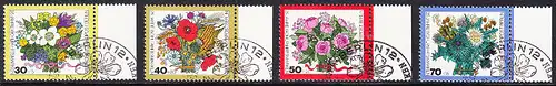 BERLIN 1974 Michel-Nummer 473-476 gestempelt SATZ(4) EINZELMARKEN RÄNDER rechts (b)