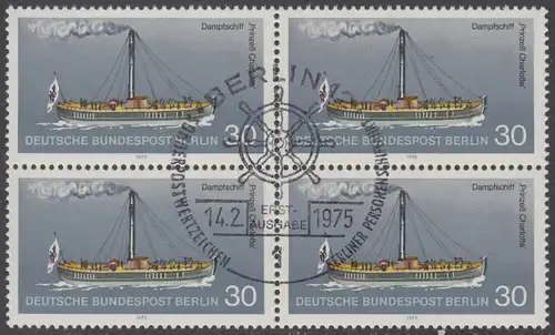 BERLIN 1975 Michel-Nummer 483 gestempelt BLOCK (b)