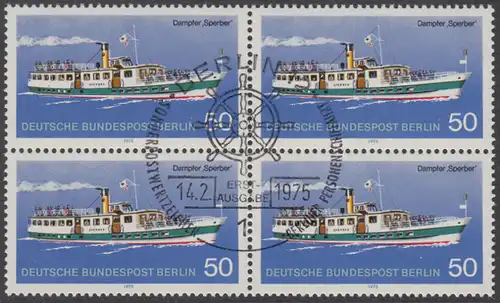 BERLIN 1975 Michel-Nummer 485 gestempelt BLOCK (b)