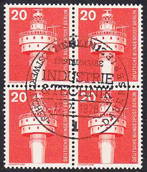 BERLIN 1975 Michel-Nummer 496 gestempelt BLOCK (a)