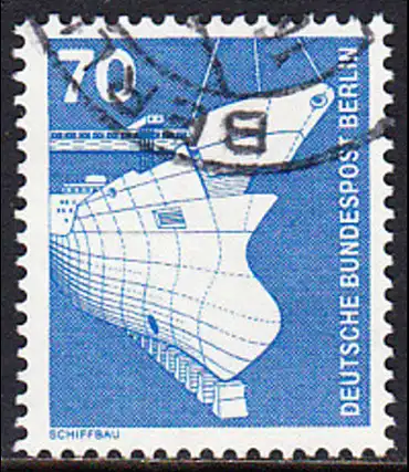 BERLIN 1975 Michel-Nummer 500 gestempelt EINZELMARKE (a)