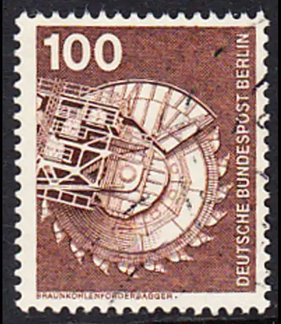 BERLIN 1975 Michel-Nummer 502 gestempelt EINZELMARKE (l)
