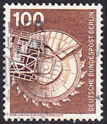 BERLIN 1975 Michel-Nummer 502 gestempelt EINZELMARKE (b)