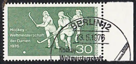BERLIN 1976 Michel-Nummer 521 gestempelt EINZELMARKE RAND rechts (e)