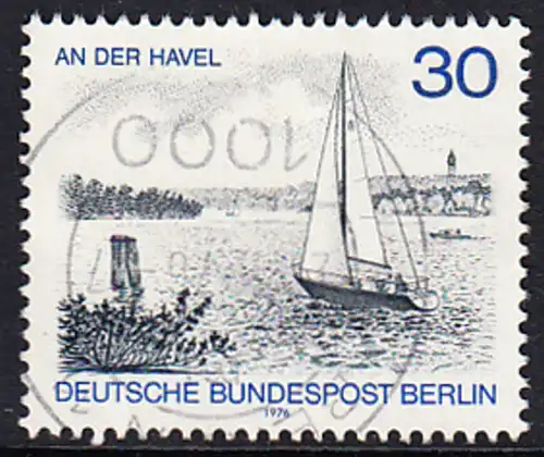 BERLIN 1976 Michel-Nummer 529 gestempelt EINZELMARKE (c)