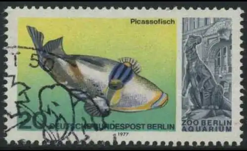 BERLIN 1977 Michel-Nummer 552 gestempelt EINZELMARKE (b)