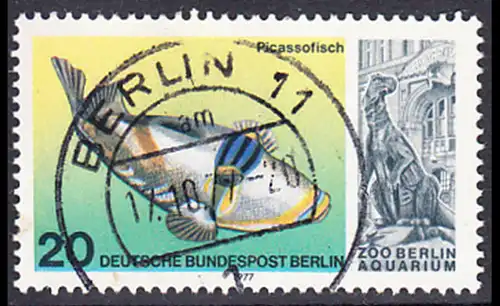 BERLIN 1977 Michel-Nummer 552 gestempelt EINZELMARKE (d)