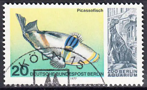BERLIN 1977 Michel-Nummer 552 gestempelt EINZELMARKE (c)