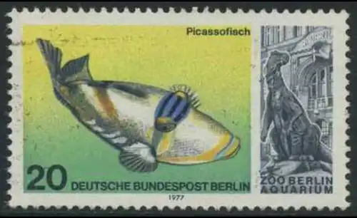 BERLIN 1977 Michel-Nummer 552 gestempelt EINZELMARKE (a)