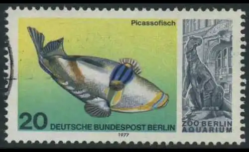 BERLIN 1977 Michel-Nummer 552 gestempelt EINZELMARKE (f)