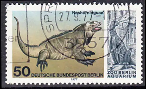 BERLIN 1977 Michel-Nummer 555 gestempelt EINZELMARKE (a)