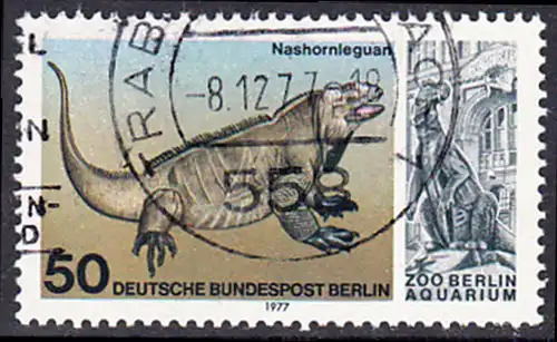 BERLIN 1977 Michel-Nummer 555 gestempelt EINZELMARKE (b)