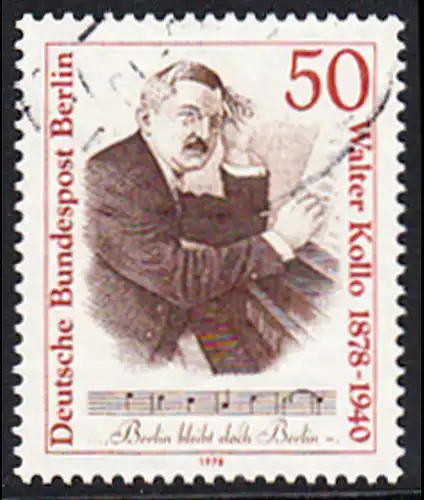 BERLIN 1978 Michel-Nummer 561 gestempelt EINZELMARKE (b)