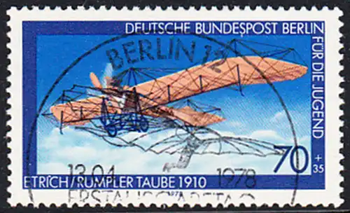 BERLIN 1978 Michel-Nummer 566 gestempelt EINZELMARKE (a)