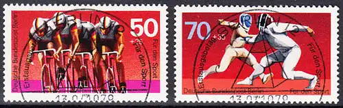 BERLIN 1978 Michel-Nummer 567-568 gestempelt SATZ(2) EINZELMARKEN (b)