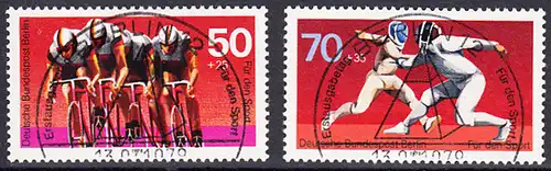BERLIN 1978 Michel-Nummer 567-568 gestempelt SATZ(2) EINZELMARKEN (e)