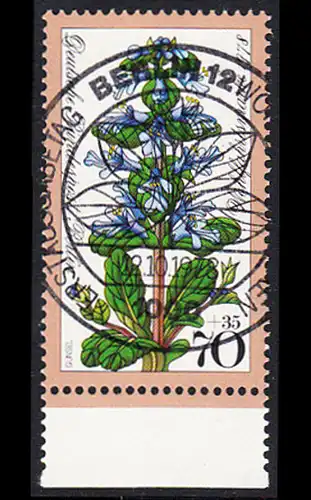 BERLIN 1978 Michel-Nummer 576 gestempelt EINZELMARKE RAND unten (b)