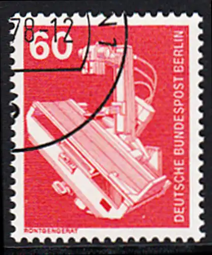 BERLIN 1978 Michel-Nummer 582 gestempelt EINZELMARKE (b)