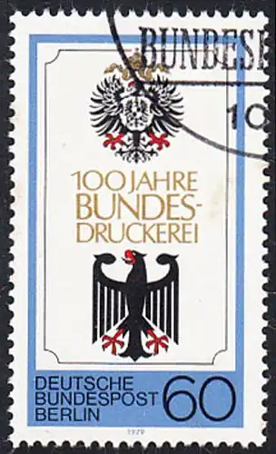 BERLIN 1979 Michel-Nummer 598 gestempelt EINZELMARKE (a)