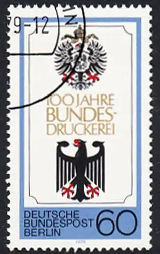 BERLIN 1979 Michel-Nummer 598 gestempelt EINZELMARKE (d)