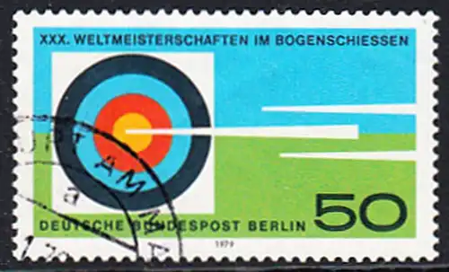 BERLIN 1979 Michel-Nummer 599 gestempelt EINZELMARKE (b)