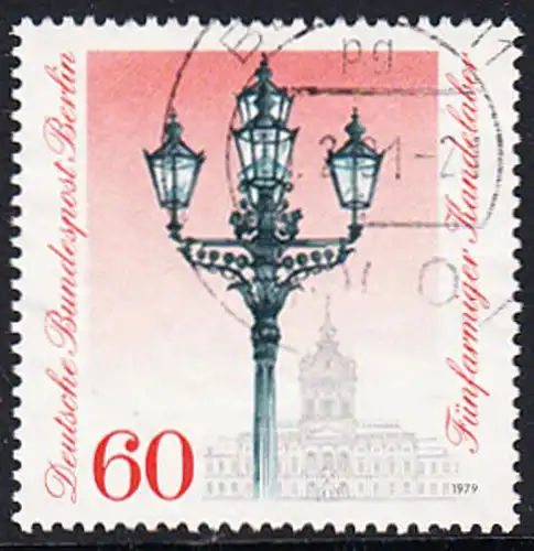 BERLIN 1979 Michel-Nummer 606 gestempelt EINZELMARKE (c)