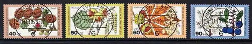 BERLIN 1979 Michel-Nummer 607-610 gestempelt SATZ(4) EINZELMARKEN (a)