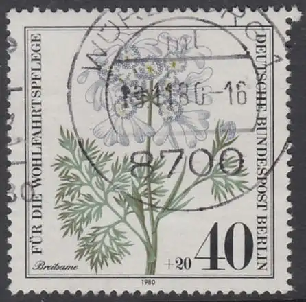 BERLIN 1980 Michel-Nummer 629 gestempelt EINZELMARKE (c)