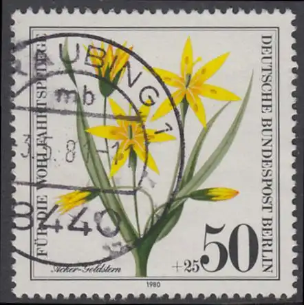 BERLIN 1980 Michel-Nummer 630 gestempelt EINZELMARKE (e)