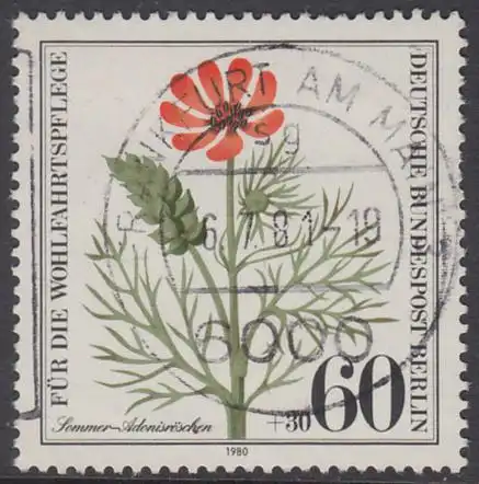 BERLIN 1980 Michel-Nummer 631 gestempelt EINZELMARKE (d)